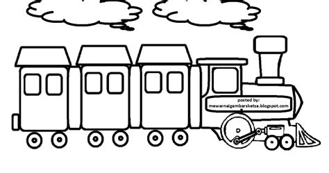 Gambar Mewarnai Kereta Api Untuk Anak Paud Dan Tk Aneka Gambar Images