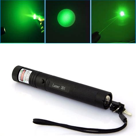 Laser 301 200mw 532nm Green Laser Pointer Zoomable Lens Flashlight