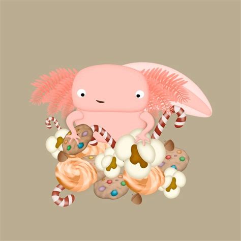 4 Axolotl Candy Cane Images Stock Photos 3d Objects And Vectors