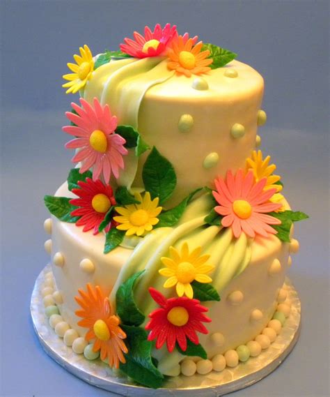 Brilliant Picture Of Birthday Flower Cake Entitlementtrap Com