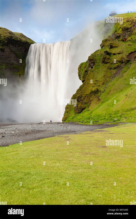 Iceland Skogafoss Waterfall Stock Photo Alamy