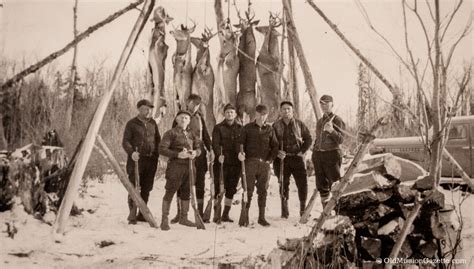 Old Mission History Omp Deer Hunters Circa 1940s