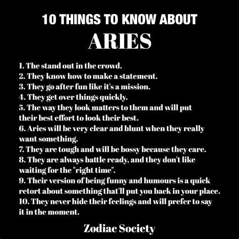 10 things to know about aries zodiacsociety aries zodiac facts aries horoscope aries quotes