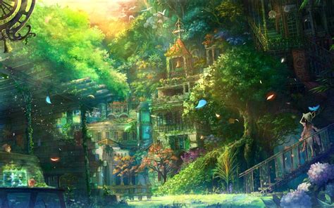 Anime Hd Village Wallpapers Wallpaper Cave