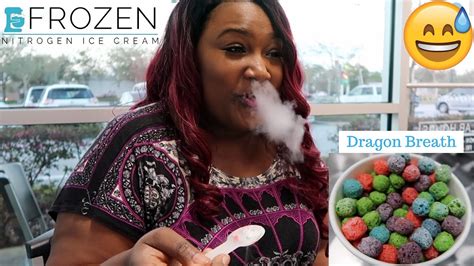 Frozen Liquid Nitrogen Ice Cream Dragon Breath Balls