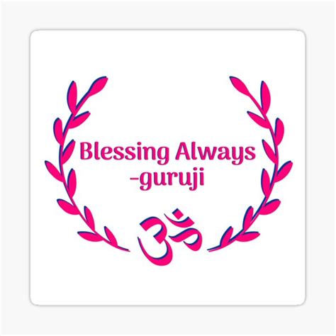 Blessing Always Guruji Sticker For Sale By Mallsd Redbubble