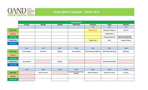 Content Marketing Editorial Calendar Templates At