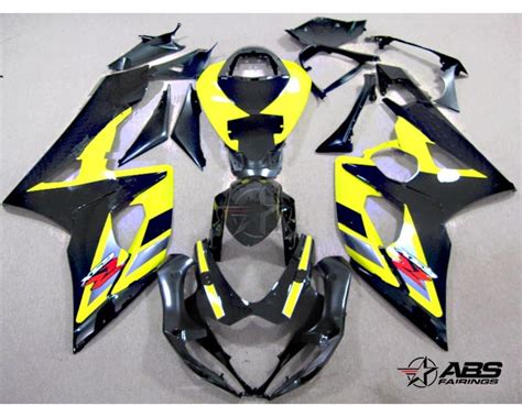 Oem Style Black And Yellow 2005 To 2006 Gsxr 1000 Abs Fairings
