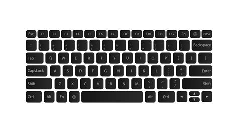 Laptop Keyboard Layout Printable