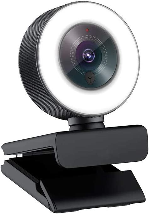 Streaming 1080p Webcamweb Cam With Adjustable Ring Fill Lightfast
