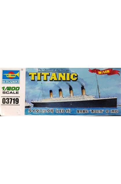 Trumpeter 03719 1200 Rms Titanic With Led Lighting Set Trumpeter