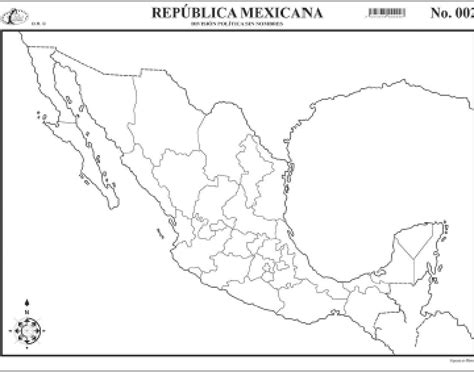 Mapa De Mexico Con Division Politica Sin Nombres Images
