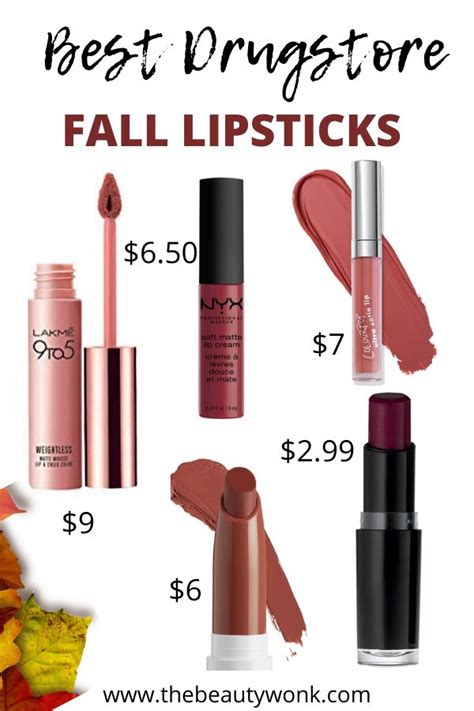 5 best drugstore lipsticks to wear all fall long the beauty wonk