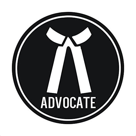 Arwy Advocate Logo Black And White Car Decal Sticker Windows Sides Hood