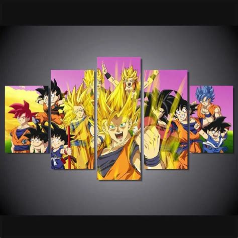 Dragon Ball Z Goku Saiyan Poster Unframed Anime Cool Store