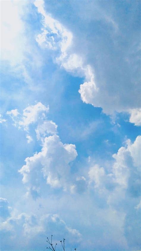 オリジナル Light Blue Cloud Background Aesthetic ラカモナガ