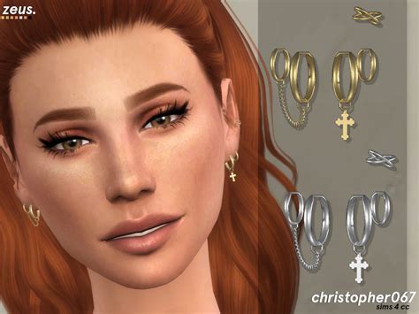 The Sims Resource Zeus Earrings Christopher067
