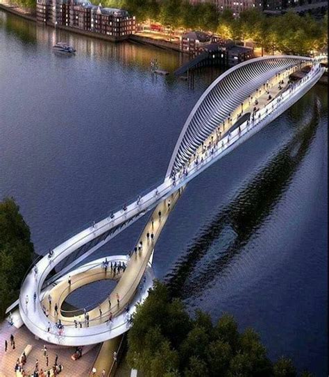 20 Most Amazing And Famous Pedestrian Bridges Around The World Bridges Architecture Bridge