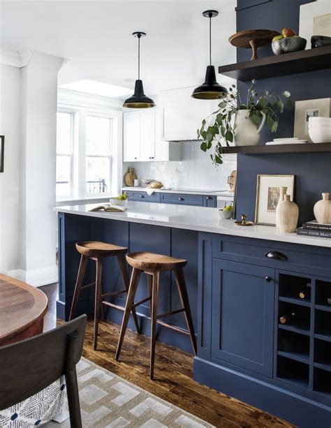 20 Modern Farmhouse Kitchen Ideas For Your Next Reno Blue Kitchen