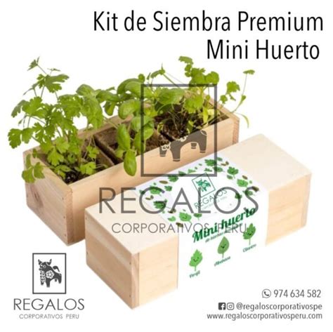 Kit De Siembra Mini Huerto Premium Regalos Corporativos Peru