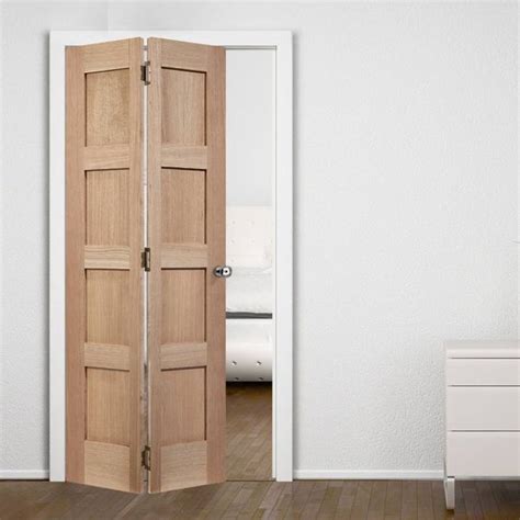 Victorian 4 panel reclaimed solid oak internal interior unfinished door. This Contemporary 4 Panel Oak Solid Bifold Door is an new ...