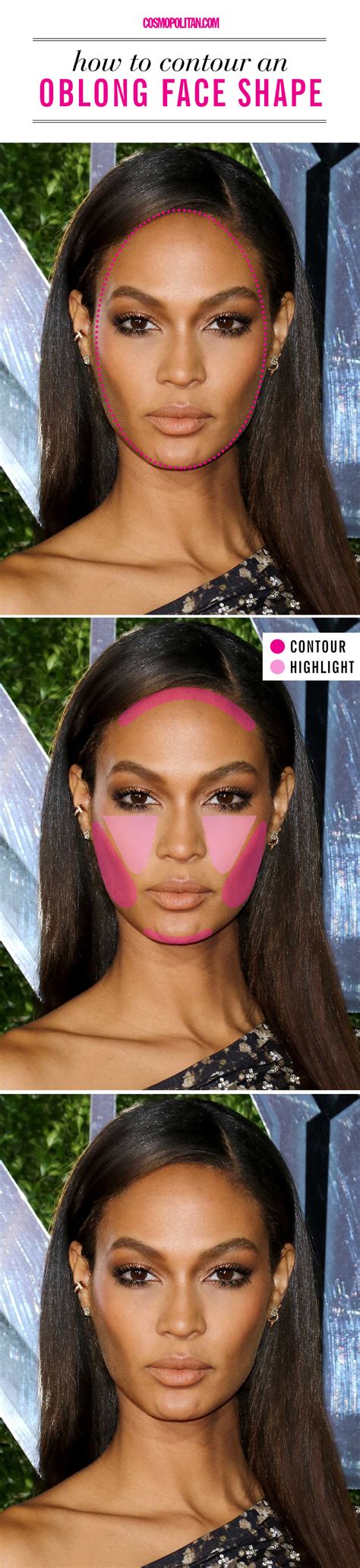 By leaving the chin free of contour, it will help to add more height to your face, creating the illusion of a longer, more oval face shape. The Right Way to Contour for Your Face Shape | Contour makeup, Oblong face shape, Face shapes