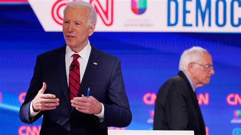 Joe Biden And Bernie Sanders Go Head To Head In Democratic Presidential