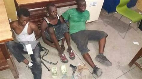 Photos Three Suspected Armed Robbers Arrested Manhunt For Policeman
