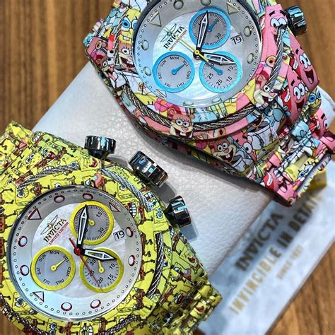 invicta spongebob and patrick quartz watch limited edition