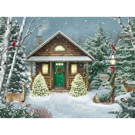 Christmas Cabin 1000 Piece Jigsaw Puzzle Bits And Pieces