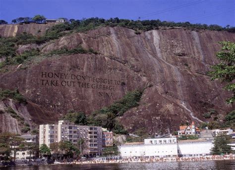 Wim Delvoye S Profane Messages Hammered Into Rocks In Stunning Scale Garbage Create Email