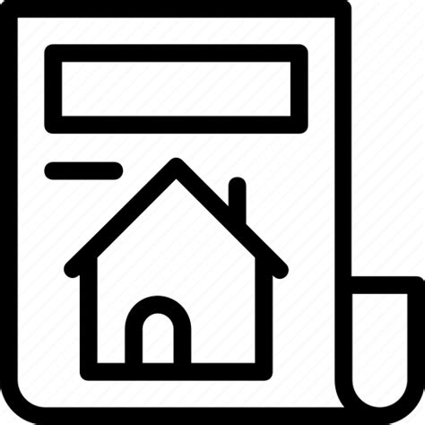 Contract Document House Lease Pen Real Estate Signature Icon Icon