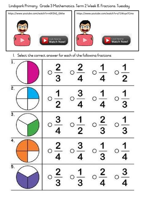 Fractions Worksheet For Grade 3 Add And Subtract Fractions