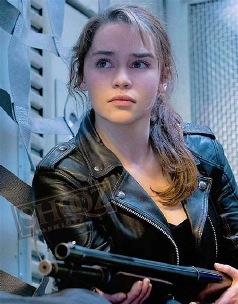 Emilia Clarke Terminator Jacket Sarah Connor Jacket