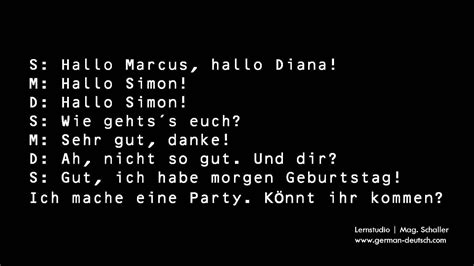 Einladungskarten zum hennaabend in verschiedenen größen, beidseitiger druck, beidseitig matt, inkl. 30 Einladung zur Party - Deutsch lernen mit Dialogen. Learn German, www.german-deutsch.com - YouTube