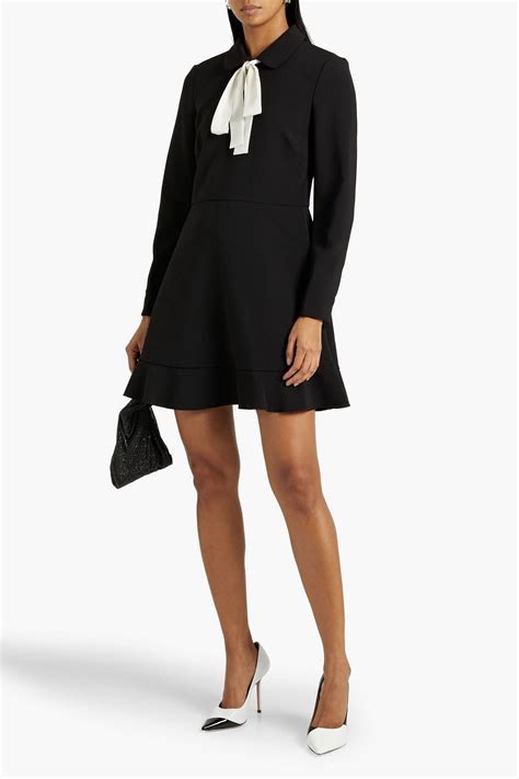 redvalentino pussy bow crepe mini dress the outnet