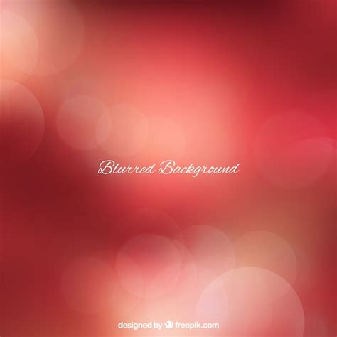 Free Vector Red Abstract Blurred Background