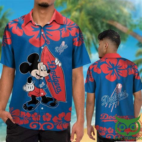 Los Angeles Dodgers Mickey Mouse Hawaiian Shirt Mte0708 Meteew