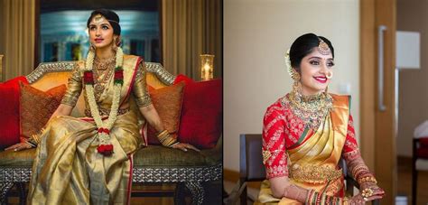 1 Gold Bridal Kanjeevaram 4 Blouse Options To Choose From Wedmegood
