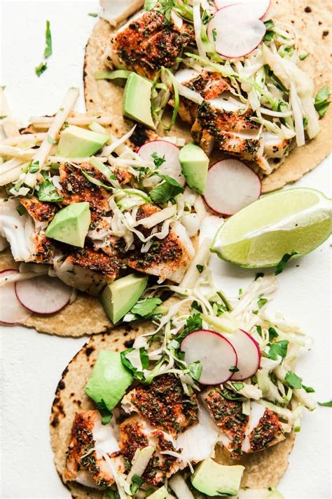 Blackened fish tacos with cabbage slaw simply whisked. Smoky Paprika Fish Tacos with an Apple Slaw | The Recipe ...