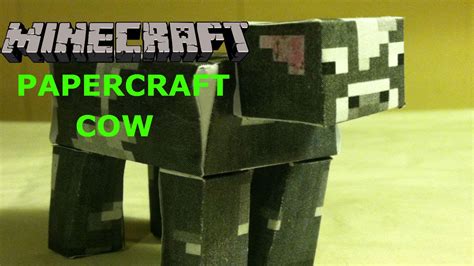 How To Make A Minecraft Papercraft Cow By Flower Jam Youtube