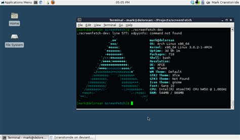 Arch Linux Screenshot By Cranstonide On Deviantart