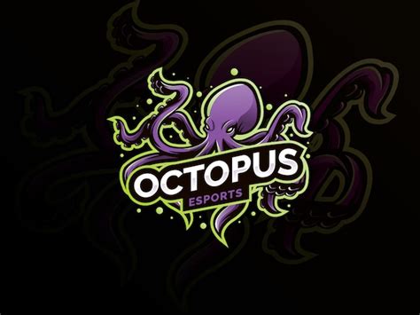 Illustration Du Logo Mascotte Du Sport Octopus Vecteur Premium