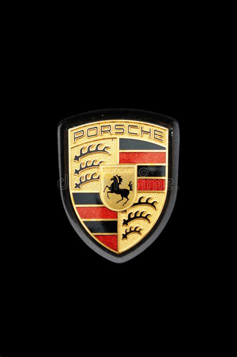 Porsche-Zeichen redaktionelles stockfotografie. Bild von hintergrund