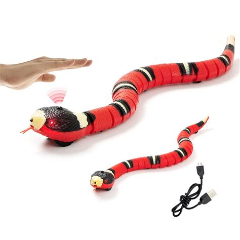 Buy Amchsuri Electric Snake Toy Smart Sensing Snake Cat Toy With Usb