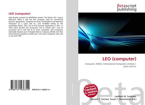 LEO (computer), 978-613-1-43631-4, 6131436312 ,9786131436314