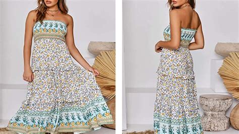 Zesica Bohemian Strapless Maxi Dress Is Your New Summer Staple Usweekly