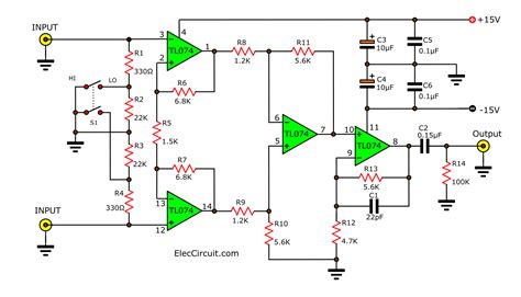 Condenser Microphone Preamplifier Circuit Board Circuit Diagram