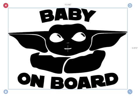 Baby Yoda Decal Baby On Board Decal For Car Window Vinyl Etsy