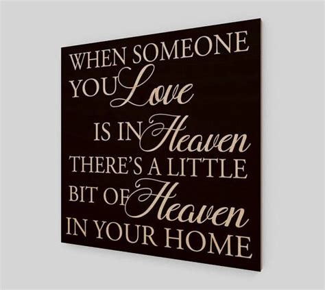 When Someone You Love Is In Heaven Wood Print Wood Sign Wood Print